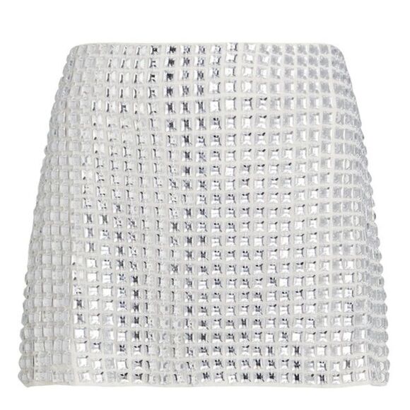 Backgrounde Intermix Exclusive NWT Maria Crystal-Embellished Mini Skirt Size 00 - Picture 3 of 12